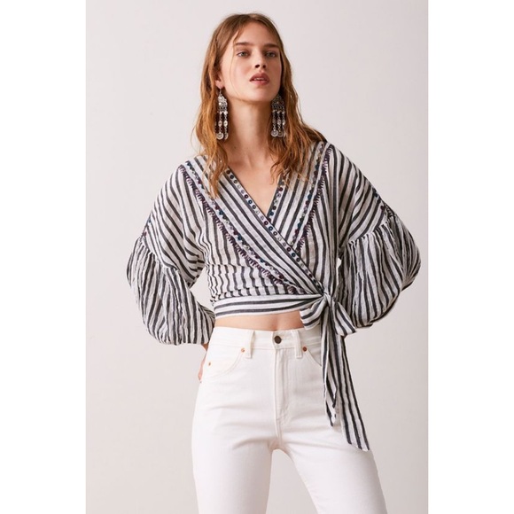 Free People Tops - FP| Barcelona nights wrap top.